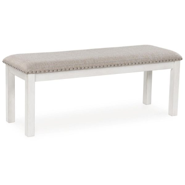  Robbinsdale Dining Bench 48", Antique White 