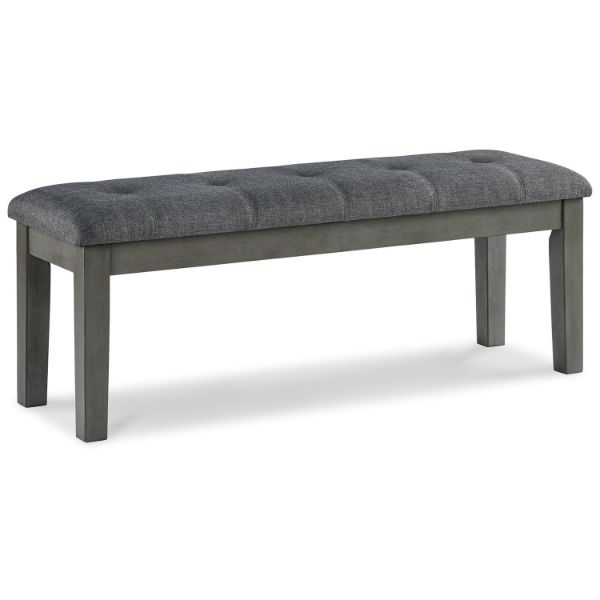  Hallanden Dining Bench 50", Two-tone Gray 