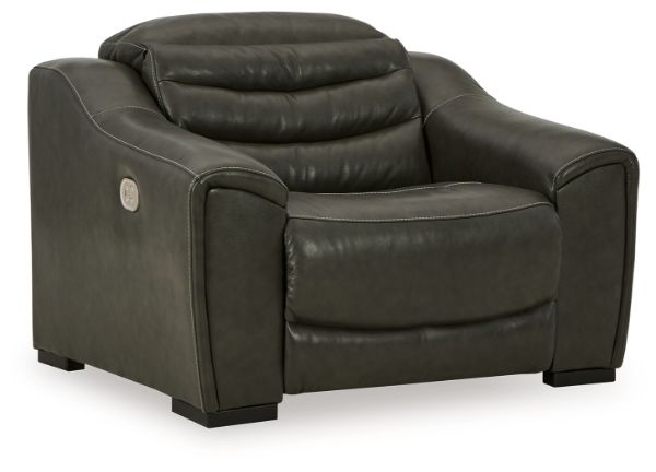  Center Line Power Recliner, Dark Gray 