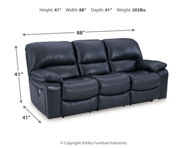  Leesworth Power Reclining Sofa, Ocean 