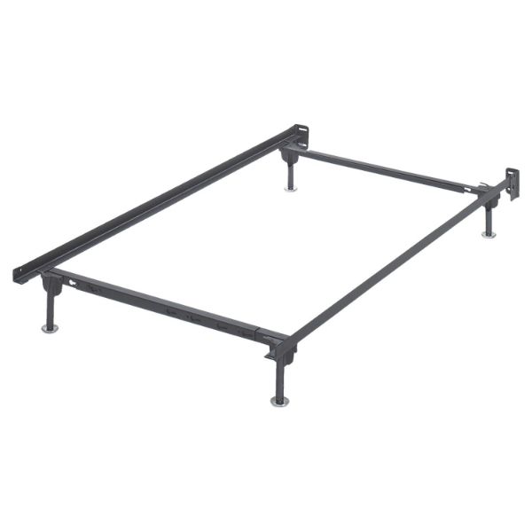  Platform Twin/Full Bolt on Bed Frame, Metallic 