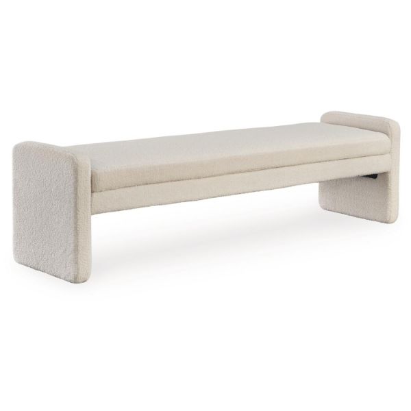  Lembertson Accent Bench, Ecru 