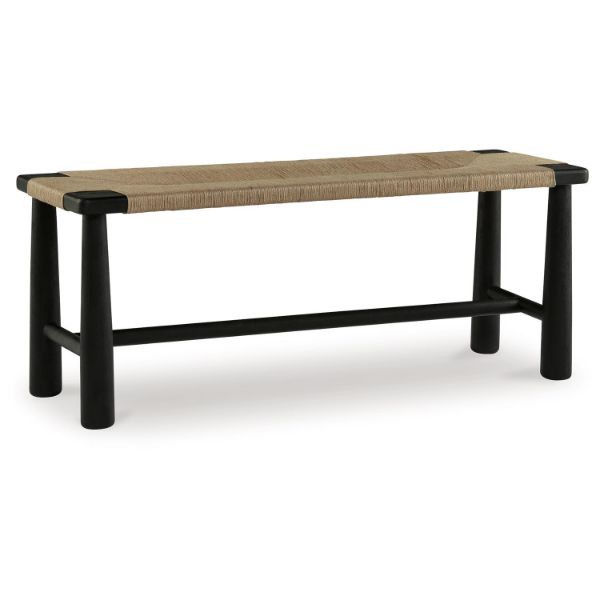  Acerman Accent Bench, Black/Natural 