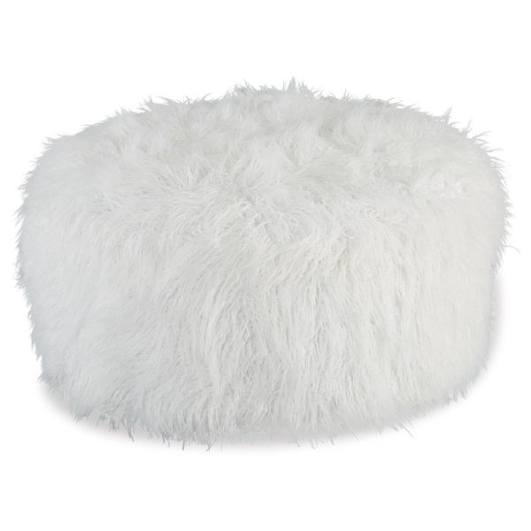  Galice Oversized Accent Ottoman, White 