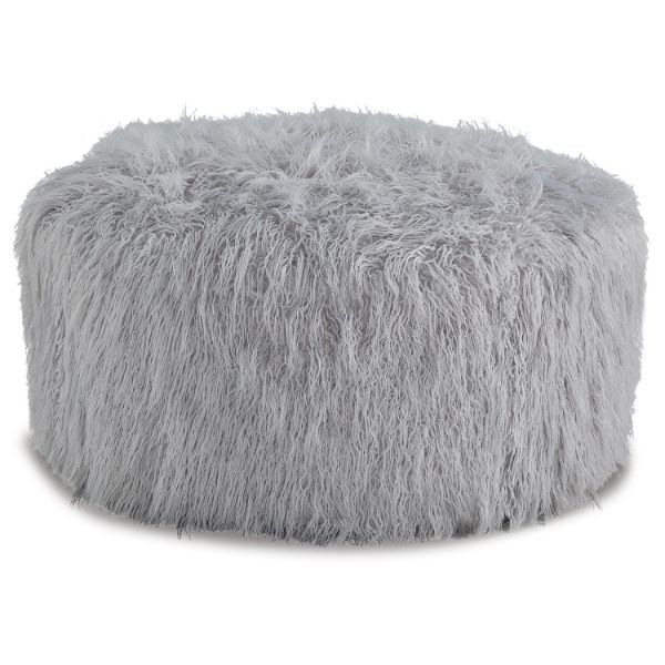  Galice Oversized Accent Ottoman, Light Gray 