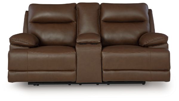  VonRyan Power Reclining Loveseat, Tobacco 