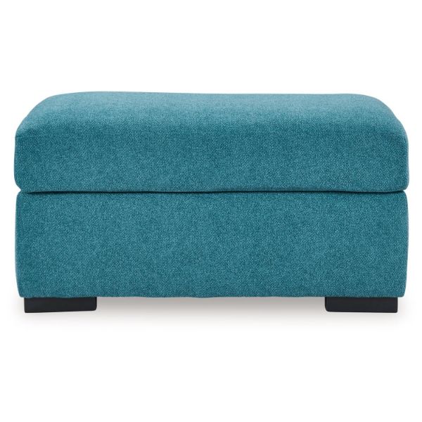 Keerwick Ottoman, Teal 1 Keerwick Ottoman, Teal