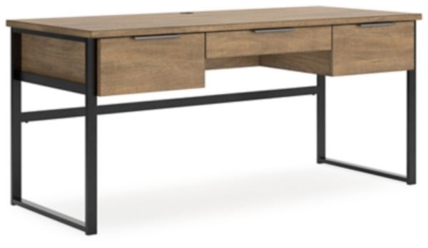  Montia Home Office Desk 67", Light Brown 
