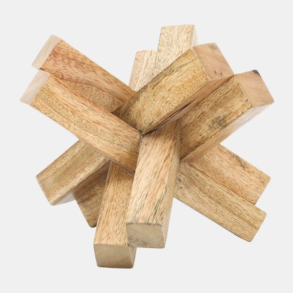 Wood Jack In Natural Brown Finish 
