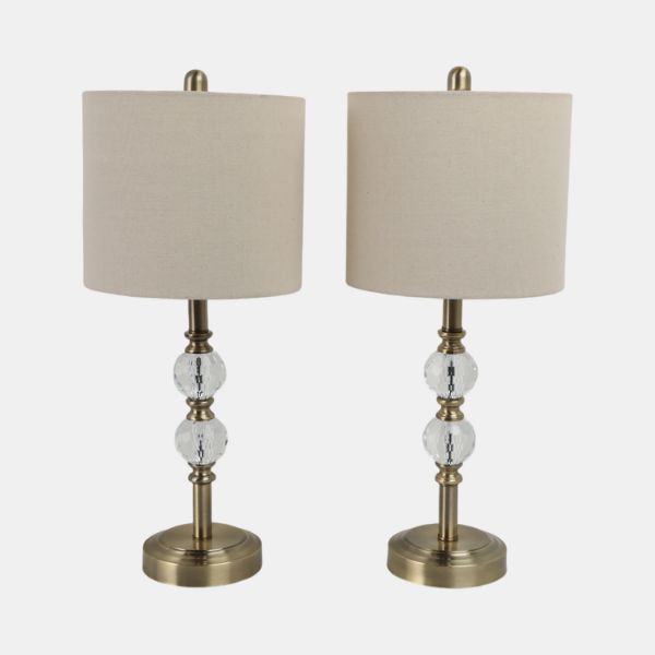 Crystal Table Lamps Gold 
