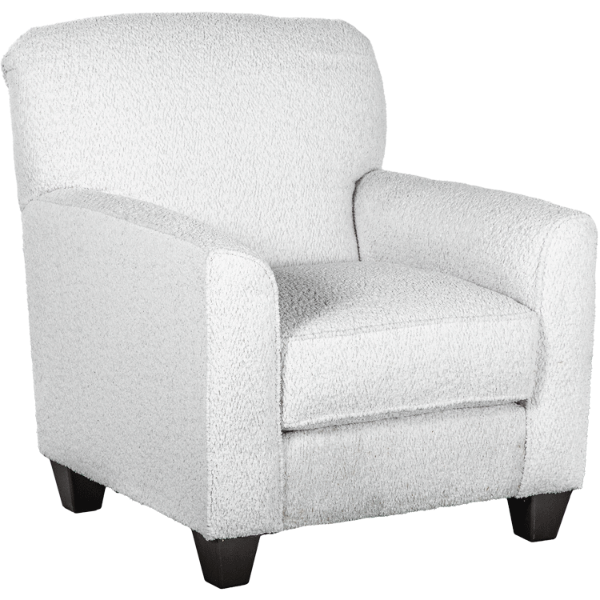 Fluffy Alabaster Accent Chair 