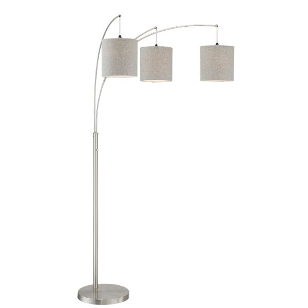 Norlan Br Nickel Arc Lamp Gry 