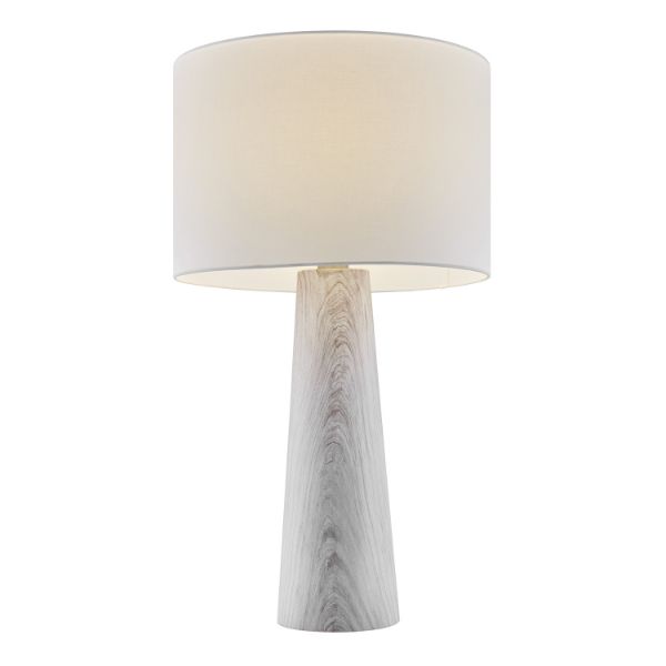 Grnvill Gray Wood Ceramic Table Lamp 