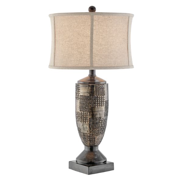 Tomas Metal Silver Bronze Table Lamp 