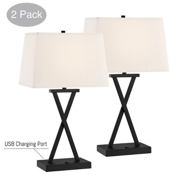 Maise 2 Pack X Base Table Lamp 