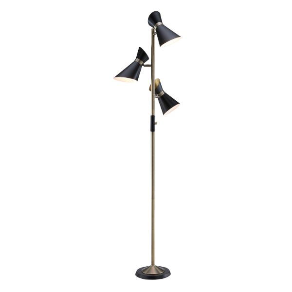 Jared 3-Lite Black Antique Brass 