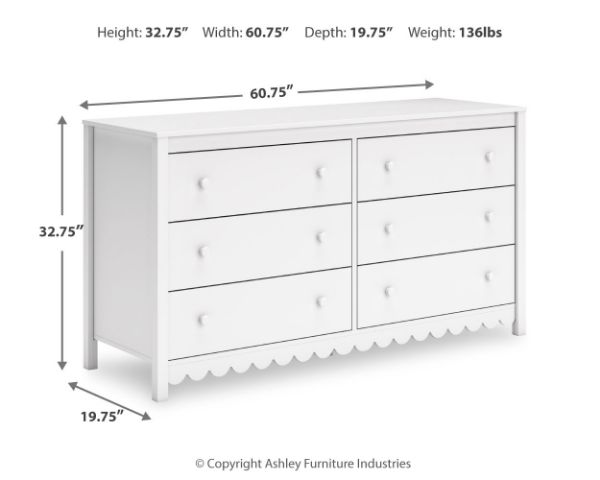  Hallityn Dresser, White 