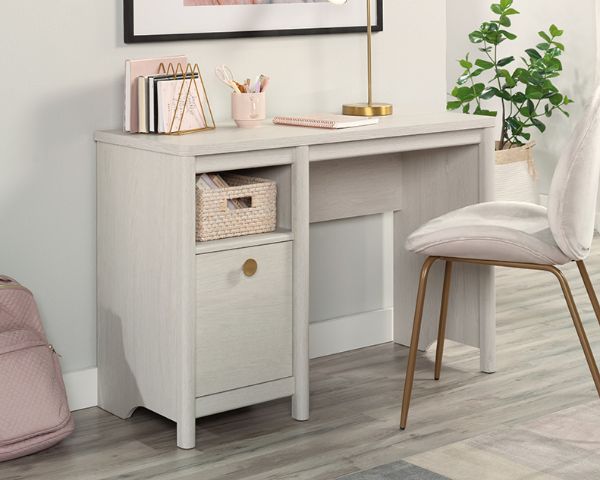  Dover Edge 43" 1-Drawer Desk, White 