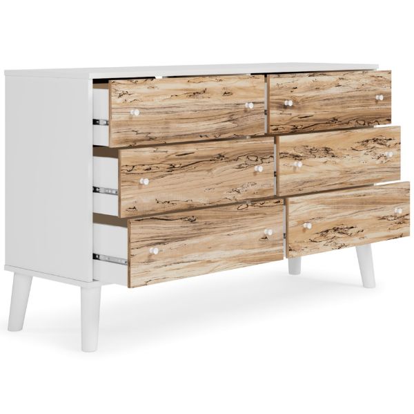 Piperton Dresser, Two-tone Brown/White