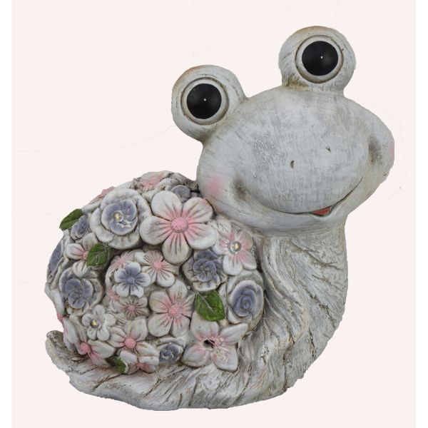 Snail Florall Garden Decor Solar 