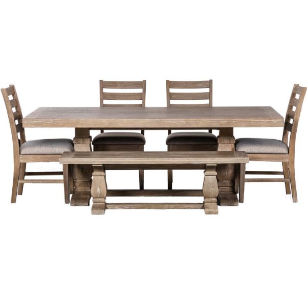 Gianna Ladderback 6 Piece Dining Set 