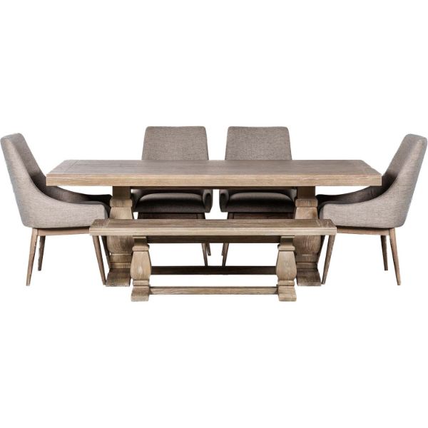 Gianna Upholstered 6 Piece Dining Set 