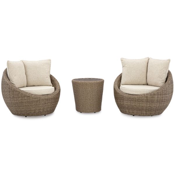 Danson Swivel Lounge 3 Piece Set 