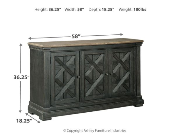  Tyler Creek Dining Server, Black/Gray 
