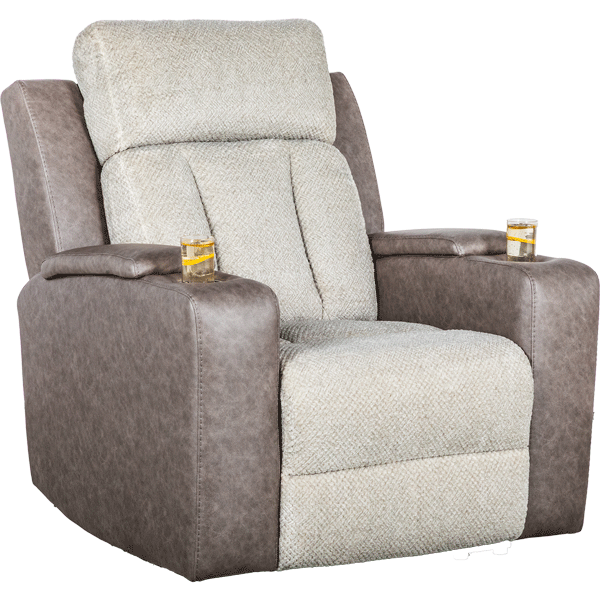 Stately Check Dual Power Zero Gravity Recliner with Heat and Massage 1 Stately Check Dual Power Zero Gravity Recliner with Heat and Massage