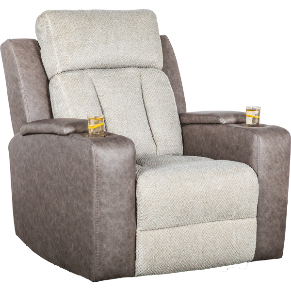Stately Check Dual Power Zero Gravity Recliner with Heat and Massage 2 Stately Check Dual Power Zero Gravity Recliner with Heat and Massage