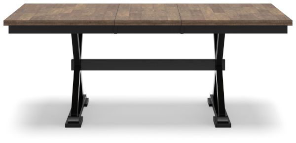  Wildenauer Dining Extension Table, Brown/Black 