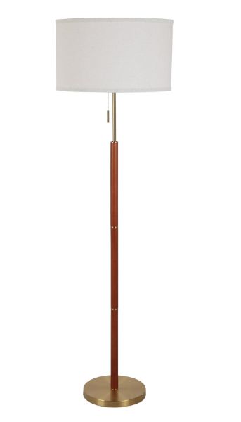 Brass Plus Rubber Walnut Finish 