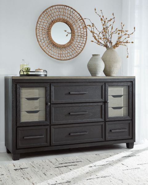  Foyland Dresser, Black/Brown 