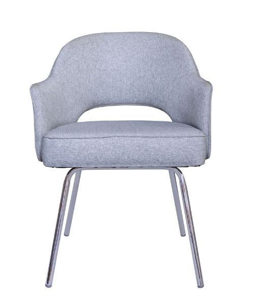 Boss Grey Linen Guest Chair 