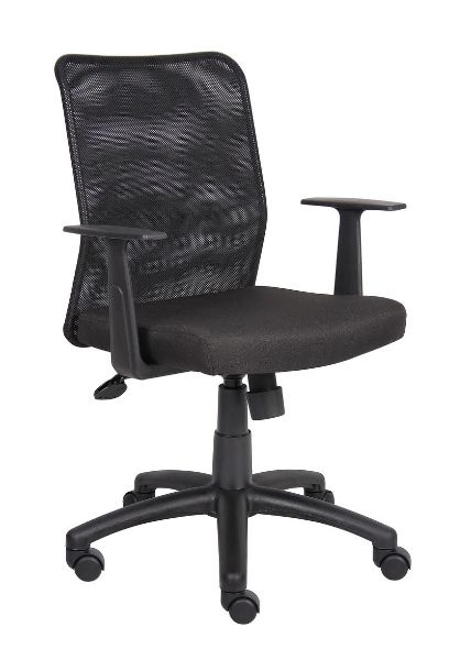 Boss Budget Mesh Task Chair W/ T-Arms 