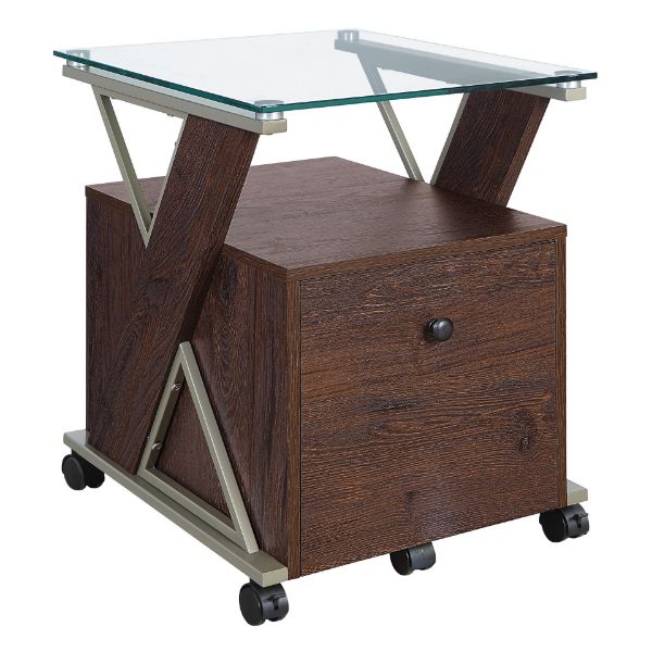  Zenos Mobile File Cabinet, Cherry 