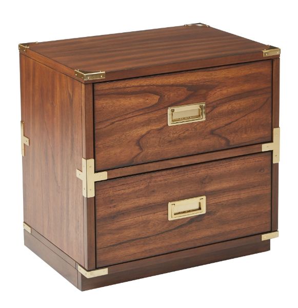 Wellington 16" Two Drawer File, Brown 