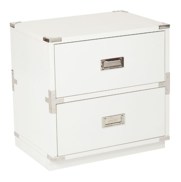  Wellington 16" Two Drawer File, White 