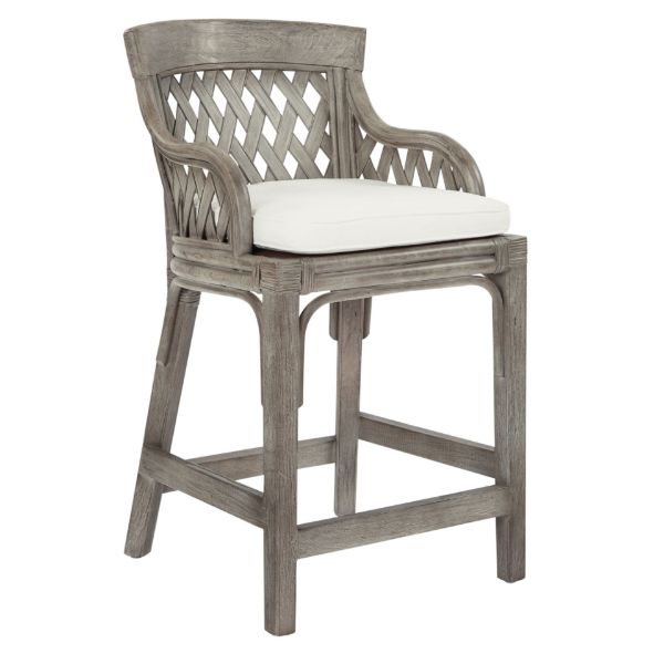  Plantation 24" Counter Stool, Gray 