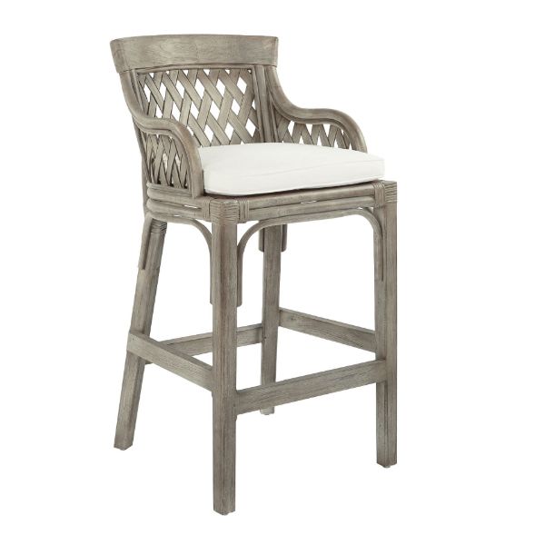  Plantation Patio Barstool, Gray 