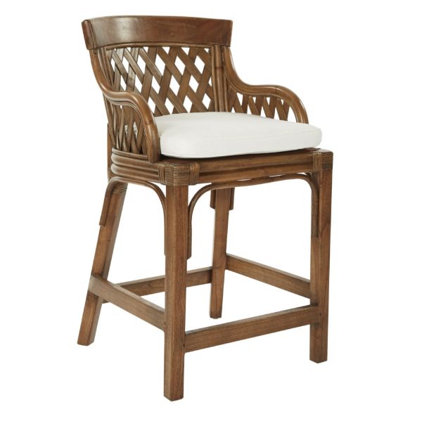  Plantation 24" Counter Stool, Brown 