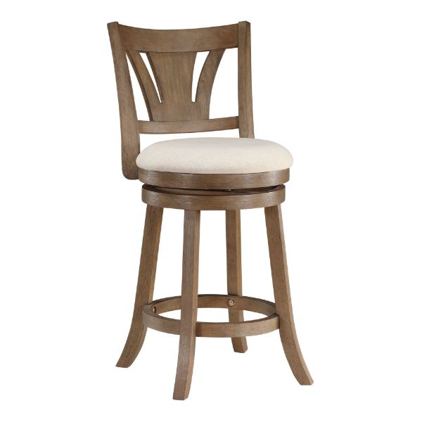 Miller Counter Stool in Linen Fabric 