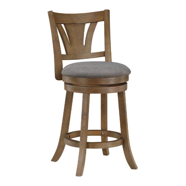 Miller Counter Stool in Dove Faux Leather 