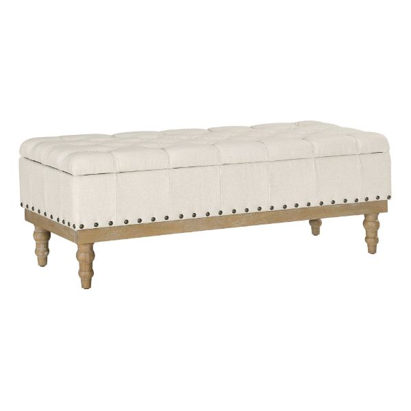  Landis Storage Bench, White 
