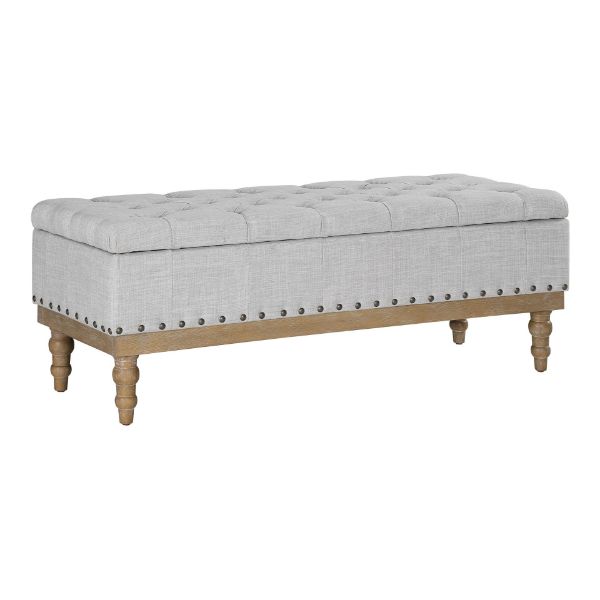  Landis Storage Bench, Gray 