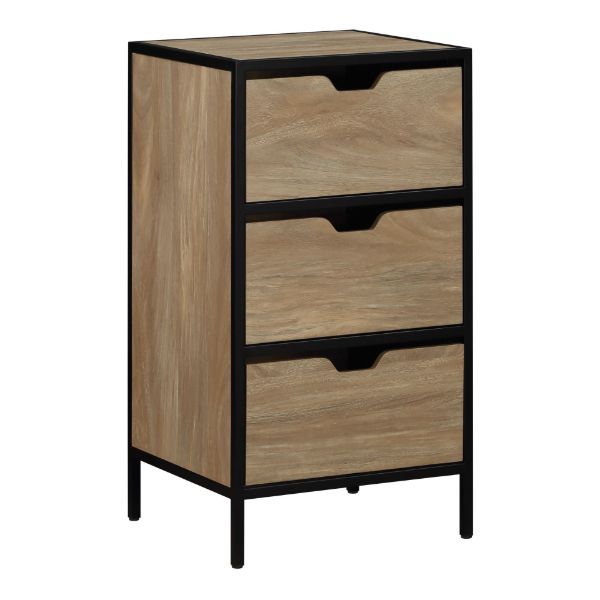  Freeport Three Drawer Accent Storage Cabinet,Brown 