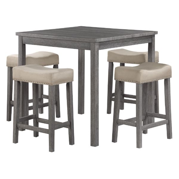 Celina 5-PC Counter Height Dining Set 