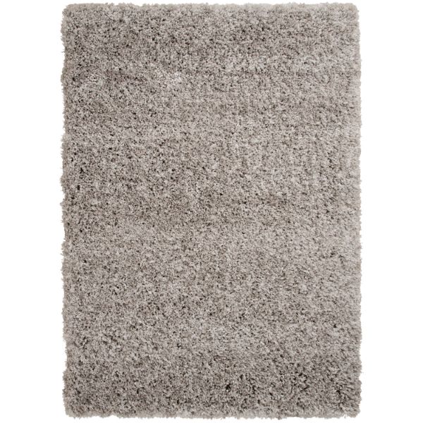 Curly Gray Lux Shag 5X7 Area Rug 