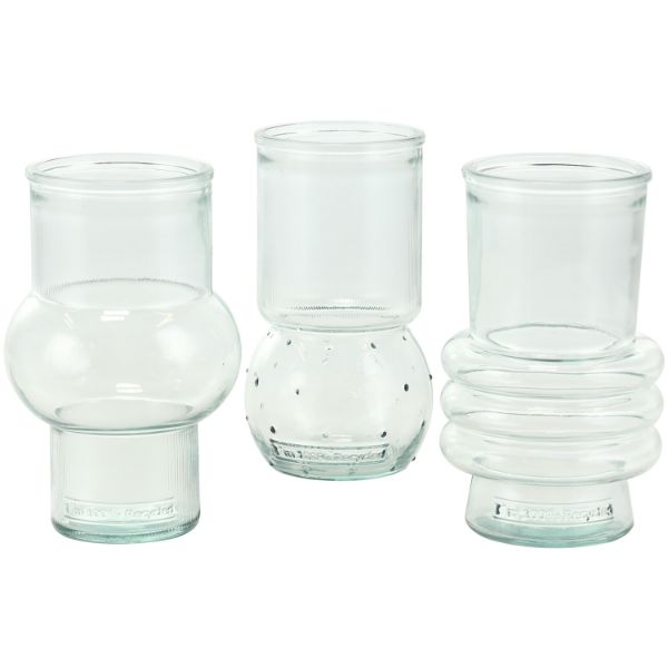 Set Of Three Glass Vase 