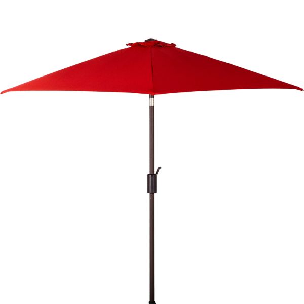 9' Push Tilt Umbrella Red 